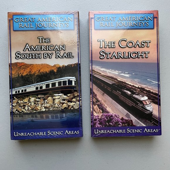 Great American Rail Journeys: Coast Starlight, American South by Rail 2003 VHS - Picture 1 of 3